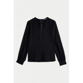 Bluza cu decolteu in V