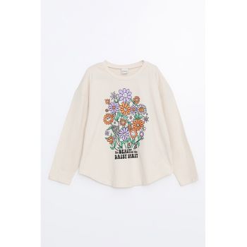 Bluza din bumbac cu imprimeu