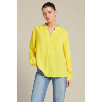 Bluza uni cu decolteu in V