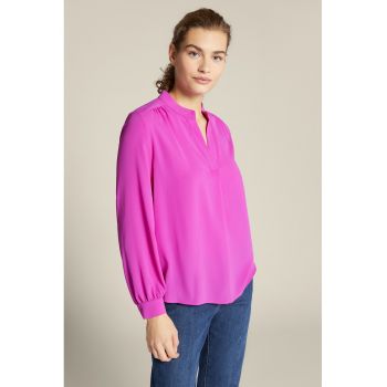 Bluza uni cu decolteu in V
