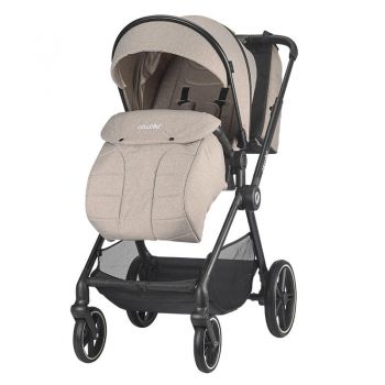 Carucior modular 3 in 1 Coccolle Lissia Butternut Beige + Scoica auto iSize Coccolle Knox Anthracite