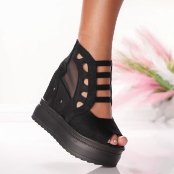Ghete Dama cu Platforma - WL171 Black