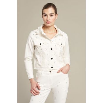 Jacheta crop cu nasturi