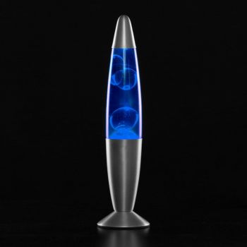 Lampa decorativa lava blue, 30w, inaltime 41 cm, alimentare priza