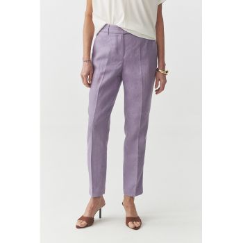 Pantaloni conici din in
