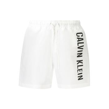 Pantaloni scurti barbati pentru inot cu imprimeu cu logo  - regular fit -