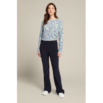 Pantaloni slim fit cu talie medie
