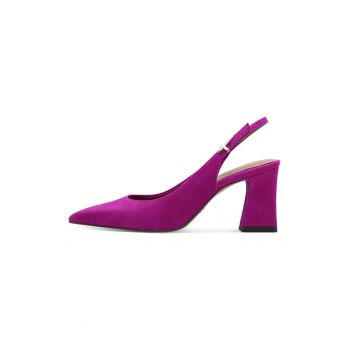 Pantofi de piele cu varf ascutit