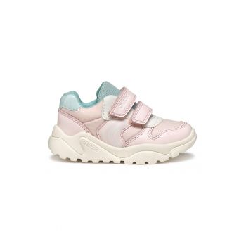 Pantofi sport cu velcro si garnituri din piele ecologica