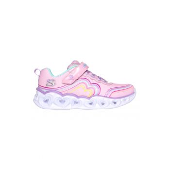 Pantofi sport cu velcro si LED-uri