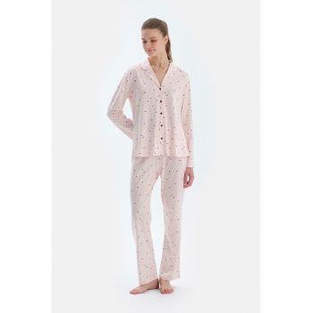 Pijama din amestec de modal cu model