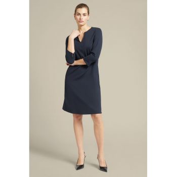 Rochie dreapta cu buzunare laterale