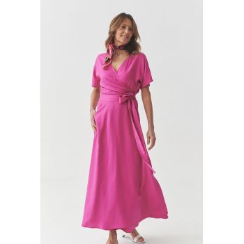 Rochie maxi cu model petrecut