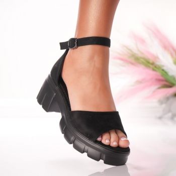 Sandale Dama cu Platforma - 1021 Black