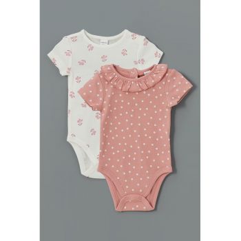 Set de body-uri cu imprimeu - 2 piese