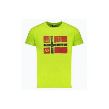 Tricou barbati cu decolteu la baza gatului si imprimeu cu logo