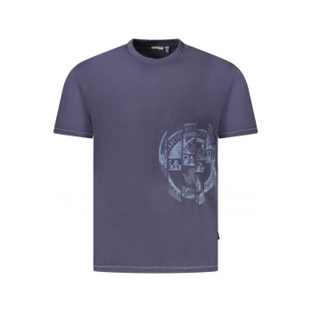 Tricou barbati - cu imprimeu grafic - Regular Fit -  Bleumarin -