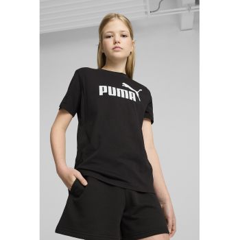 Tricou cu decolteu la baza gatului si imprimeu logo