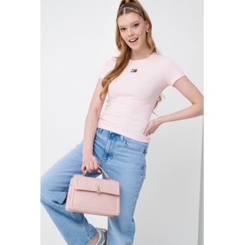 Tricou slim fit striat