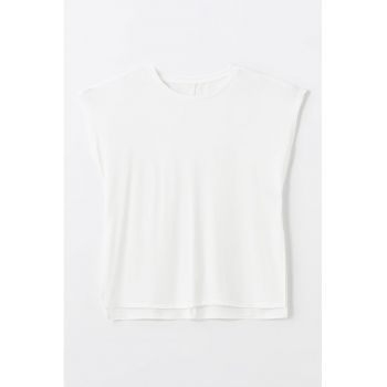 Tricou supradimensionat cu decolteu la baza gatului