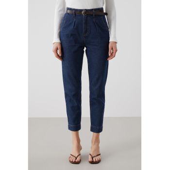 Blugi crop mom fit ieftini