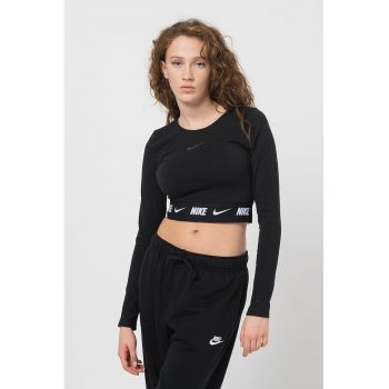 Bluza crop cu logo