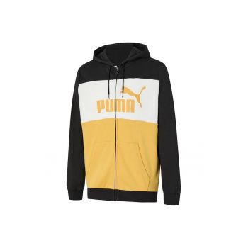 Bluza  pentru Barbati - ess+ colorblock full-zip hoodie tr - 676818-51 - Negru