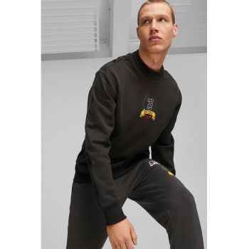 Bluza sport supradimensionata cu decolteu la baza gatului Hoop