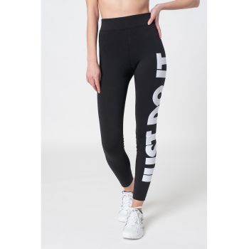 Colanti cu talie inalta pentru fitness Essential