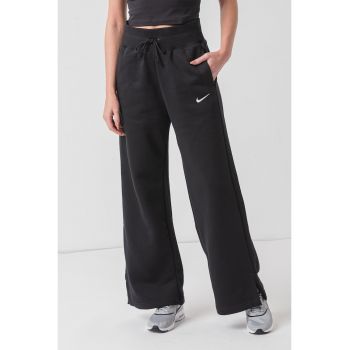 Pantaloni de trening cu croiala ampla si talie inalta Phoenix