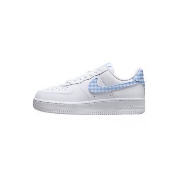 Pantofi Sport  Air Force 1 Blue Gingham de firma originali