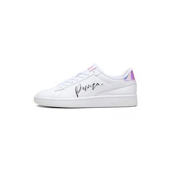 Pantofi sport de piele ecologica cu logo Smash 3.0