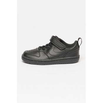 Pantofi sport de piele ecologica cu velcro Court Borough