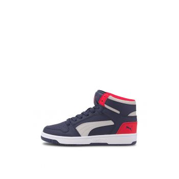 Pantofi sport mid-high de piele ecologica - cu model colorblock Rebound Layup