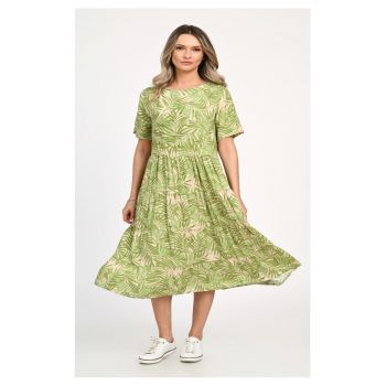 Rochie Dama -  Leafy Green V313