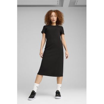 Rochie midi cu slituri pe partea din spate