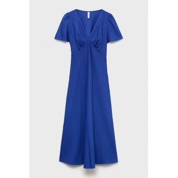Rochie midi din amestec de in