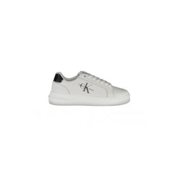 Sneakers dama -  20% Poliester - 60% Piele naturala - 20% Poliuretan - Alb - 22783