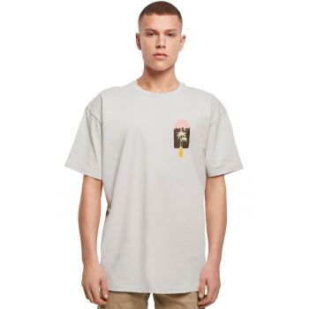 Tricou din bumbac cu decolteu la baza gatului