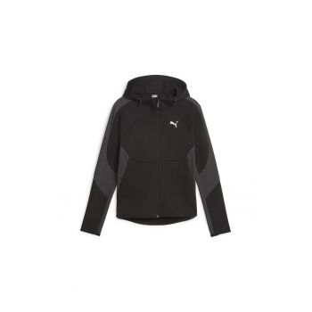 Bluza  pentru Femei - evostripe full-zip hoodie - 676073-01 - Negru