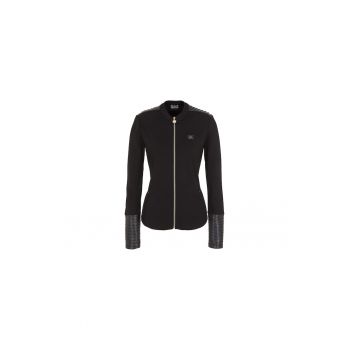 Bluza trening  Train Winter Mix W T-top Fz Mix Material 6RTM32TJRLZ01200 Femei Negru
