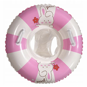 Colac Gonflabil pentru Copii cu Scaunel Interior ,   Summer, Model Roz cu Alb