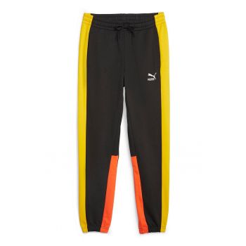Pantaloni sport cu model colorblock Classics Block