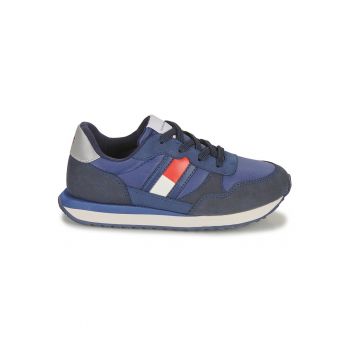 Pantofi sport  pentru Baieti - flag low cut lace-up sneaker - T3X9-33130-0316800 - Albastru