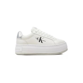 Pantofi sport  pentru Femei - bold platf low lace lthml mtl - YW0YW01516-0K9 - Alb