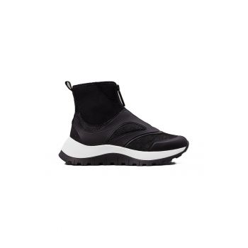 Pantofi sport  pentru Femei - runner sock boot w/zip mix m - HW0HW02229-BEH - Negru