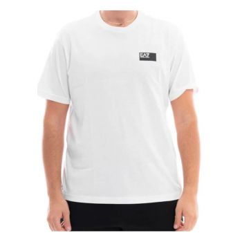Tricou barbati 6DPT02 -  Bumbac - Alb