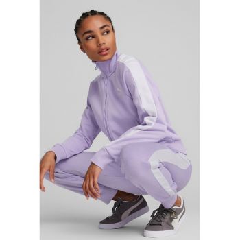 Bluza sport cu fermoar si maneci raglan Iconic T7 TR
