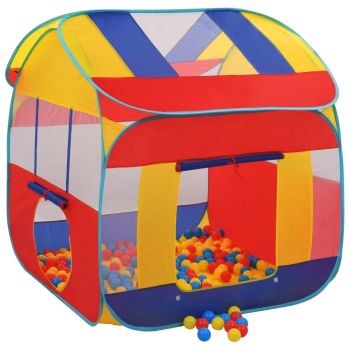 Gossi cort de joaca cu 550 de bile, 123x120x126 cm