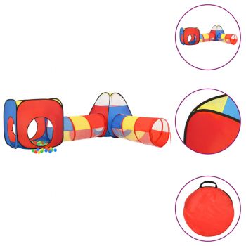 Gossi cort de joaca pentru copii, 250 bile, multicolor, 190x264x90 cm